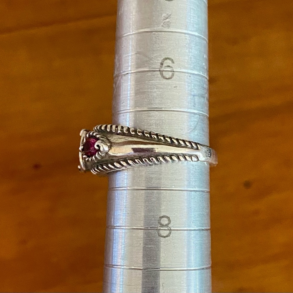 Carolyn Pollack Signature Possibilities Rhodolite Gemstone Insert + Guard Ring - Picture 9 of 12